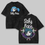 Sally Face Pestaud T-s&auml;rk &Otilde;udusm&auml;ngu Graafika Unisex Vintage T-s&auml;rk S mitmev&auml;rviline
