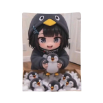 Gugu Gaga Pingviin Korallfliisist Pl&uuml;&uuml;sist Tekk Kawaii Tekid Voodi Diivani jaoks Superpehmed Tekid 75x100cm (30x40inch) gray