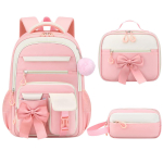 3 tk/komplekt algkooli seljakotikomplekt armsad koolikotid t&uuml;drukutele kawaii koolikott l&otilde;unakott pliiatsitopsi komplekt &otilde;pilase seljakott white