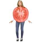 Tomati cosplay kost&uuml;&uuml;m, t&auml;iskasvanu One size fits all adults punane