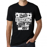 Meeste Vintage T-s&auml;rk Graafilise T-s&auml;rgiga Urban Skate Alates 2017 S&uuml;gavmust XS must