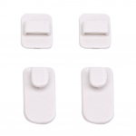 Puhastustooted 2 paari koduse kaugjuhtimispuldi konksuga kleebisehoidja Isekleepuv seinakinnitusriide valge