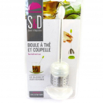 Les Tr&eacute;sors De Lily [M2235] - Valge 'Coloring' teepall (silikoonteras + tass) - 16. 5x5. 5 cm valge