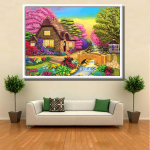 HUACAN 5D DIY teemant maastik maastiku ristpistes teemanttikandid mosaiik teemant kodukaunistus Full square 25*30 cm