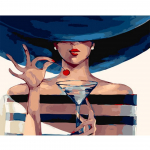 Teemantmaaling Fire Horse t&auml;isringi kividest pildid Ristpistes 20X30CM