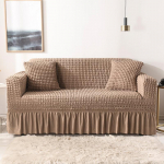 &Uuml;hev&auml;rvilised kaasaegne kvaliteetne euro Jacquard venivad elastsed diivanikatted nurgadiivanile 1/2/3/4 sektsioondiivani kate elutuppa 1 Seater/90*140cm kaamel
