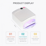 36 W LED-lamp k&uuml;&uuml;nekuivati ​​3-toruline UV-lamp kuivatamiseks Geellaki taimergeel-k&otilde;vastus kerge manik&uuml;&uuml;ri t&ouml;&ouml;riistad roosa
