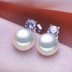 SENIKO 8-9mm naturaalsed mageveep&auml;rliga k&otilde;rvar&otilde;ngad, geomeetriline disain, mood kuupmeetrist tsirkooniumoksiidist k&otilde;rvar&otilde;ngad naistele, t&uuml;drukutele kingitus valge