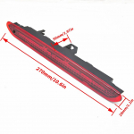 Suitsuklaasi punane LED 3. kolmas piduritule tagumine pidurilamp Fiat Punto Evo Abarth Grande Punto 2008-2012 jaoks punane