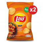 Lay's kartulikr&otilde;psud, Tai maitse, Tai maitse, Tai suupiste, 67 g. - 75 g (Pakis 2) Extra Barbecue x 2 pcs