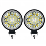 3-tolline 32LED 96W 21LED t&ouml;&ouml;tuli 4X4 auto LED prožektor Square Round Auto Truck Boat maastur ATV Traktor Offroad Mini Led baar Tarvikud 12V 24V 2pcs 63W work light