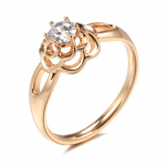 Kinel Classic Rose Gold tsirkoon abielus&otilde;rmus 6 roosa kuldne v&auml;rv