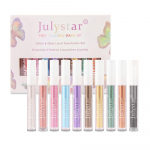 Julystar Ten Colors Pearlescent Matte vedel lauv&auml;rv meik Bright Streamer lauv&auml;rvikomplekt
