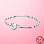 2020 Fashion 925 Sterling Silver Original Me K&auml;ev&otilde;ru Fit Me Charm Helmed Moe DIY Ehted Naistele Kingitus 17cm white