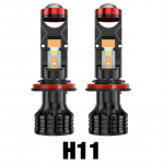 2tk 100W H4 H7 LED miniprojektori objektiiv Esituli H11 H8 HB3 9005 HB4 9006 Autod Canbusi pirn 22000LM Hi/Lo Beam kohtvalgusti LHD 6000K 12V 24V H4 LHD