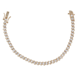 Les Tr&eacute;sors De Lily [R4757] - kullatud k&auml;ev&otilde;ru  Rivi&egrave;res de Cristal  valge kuld - 18 cm 4 mm valge