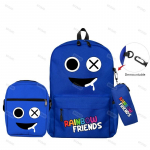 3 tk/komplekt Originaalsed Rainbow Friendsi seljakotid Boy Grilsi jaoks &Uuml;li&otilde;pilaste koolikott Suure mahutavusega m&auml;ngu seljakott &Otilde;lakotti pliiatsi&uuml;mbris