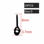 20 tk Karpkalap&uuml;&uuml;gi tarvikud Pop Up Boilies Peibutuskruvi P&ouml;&ouml;ratav konksuga s&ouml;&ouml;daheitmiseks Ronnie karpkala platvormide varustus