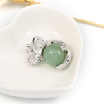 Kaelakee ripats Looduslikust kivist ahhaatidest/roosist kvartsist elevandikujulised ripatsv&otilde;rud Rose Quartz/23x30mm