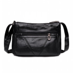 Annmouler Vintage naiste k&auml;ekott Rahakott Pu nahast &otilde;lakott Taskud Crossbody kott Luksuslikud kotid t&uuml;drukutele Mochila 26x9x18 cm must