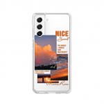 Sunset Beach v&auml;rvitud &uuml;mbris Samsung Galaxy S22 Ultra S21 S20 Plus Fe Note 20 10 A53 A52 S A32 l&auml;bipaistev pehme silikoonkate For Galaxy S22