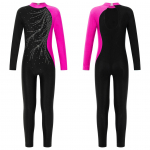 Laste t&uuml;drukute v&otilde;imlemistantsu trikoo piklik jumpsuit, balleti uisutamisv&otilde;istlus, aktiivne bodi 11-12 Years