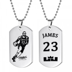 Jamesi f&auml;nnide kingitused 1 tk kaelakee ripats metallist kahepoolse tr&uuml;kiga kaela rangluu keti kaunistustega ehtekink poiss-armastaja poiss-s&otilde;brale ja s&otilde;pradele h&otilde;be