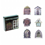 6 tk Fairy Door Puidust aiahaldja uks p&auml;kapikuuks Vintage minihaldja aiaukse kaunistused puudele &otilde;ue kunstiaeda miniatuurse haldja nukumaja kingitus