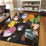 Anime Naruto Mustriga Vaibad Elutoa Libisemisvastane ala Vaip Lapsed Magamistoa Matid Joogamatt Suure vaiba sisekujundus 80cm x 120cm