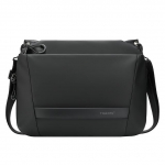 Tigernu Meeste Crossbody kott 9-tolline tahvelarvuti kott &otilde;lakott meestele Mood laiendatav kott K&auml;ekott Sling kotid kolledžile must