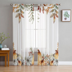 T&auml;nup&uuml;ha S&uuml;gis Metsikud Lilled Voile kardinad magamistoas t&uuml;llist aknakardinad elutuppa L&auml;bipaistvad kardinad rulookardinad kardinad 1 PCS W150XH250cm