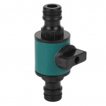 1 tk plastist lekkekindla topeltliigendiga l&uuml;litusklapi nippel veetoru vuugi kastmistarvikud must/roheline