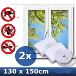 K&auml;rbsesirm putukav&otilde;rgu s&auml;&auml;sev&otilde;rk Windowsi katuseaknale 130 x 150 cm valge