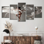 5 t&uuml;kki seinakunsti l&otilde;uendimaal Seksika alasti t&uuml;druku tegelaskujuga plakat Moodsad pildid elutoa magamistoa kaunistamiseks 20X35 20X45 20X55cm