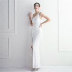 Bankett Sequin Queen &otilde;htus&ouml;&ouml;k kalasaba seelik &otilde;htukleidid S valge