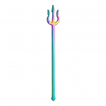 Roostevastane kahvel korduvkasutatud kergesti puhastatav Hea v&auml;limusega terase korjamine Elegantne mitmev&auml;rviline roostevabast metallist magustoit