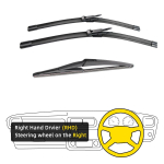 3 TK Nissan Qashqai J10 2006-2013 24 15 12 eesmised tagumised klaasipuhastid esiklaasi esiklaasi aknal&otilde;ikuri tarvikud2008 2009 2010 2011 2012 2013 Right Hand