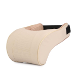 Hot Sale PU Leather Auto Car Neck Pillow Memory Foam Pillows Neck Rest Seat Headrest Cushion Pad automobiles beež