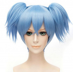 Anime Assassination Classroom Nagisa Shiota Short Blue Ombre Hobusesaba Kuumakindel Cosplay Kost&uuml;&uuml;m Parukas One Size taevasinine v&auml;rv