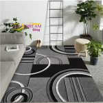 Moodne moodne kohev pehme vaip punane must keerlev valge ala vaip Kaasaegne abstraktne vaip 100x120cm