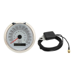 Spidomeeter GPS Odomeeter 85mm jahile paadi jaoks valge
