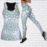 Ilus Lotus Print joogariietus naistele Mood Treening Retuusid Fitness Sport Vabaaja joogap&uuml;ksid XS
