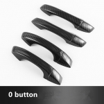 S&uuml;sinikkiust kroomitud auto k&uuml;ljeukse k&auml;epideme katte kleebis Skoda Superb 3 stiilitarvikud carbon 2 buttons