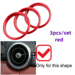 Alumiiniumisulamist auto kliimaseadme v&auml;ljalaskeava sisemise r&otilde;nga katte katte kleebised sobivad mudelile Mazda MX5 Mazda 2 CX3 RF ND Auto MX-5 ND punane