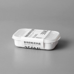 K&uuml;lmkapis ja mikrolaineahjus ohutu toidukonteiner 350mL/700mL/800mL/1600mL nelja mahutavusega valikuline 350mL valge