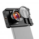 APEXEL mobiiltelefoni 100 mm makroobjektiiv 10X + CPL filtrikomplekt koos universaalse telefoniklambri salvestuskarbiga must