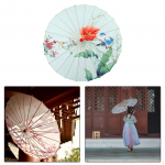 Hiina klassikalise tantsu vihmavari, 32-tolline Chinoiserie sisekujundusega fotorekvisiidid, k&auml;sitsi valmistatud
