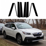 8 tk auto k&uuml;ljeakna ukse samba trimmipostide kleebised Subaru Outback BT 5-ukselise linnamaasturi 2020 2021 2022 2023 autokleebisele