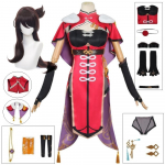 Beidou Cosplay kost&uuml;&uuml;m kroonimata Lord of the Ocean Bei Dou Kleit Parukas Beidou Anime Cosplay L-(Costume+Wig)