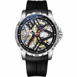 AILANG uus &otilde;&otilde;nes kella t&auml;isautomaatne mehaaniline kell veekindel meeste kella silikoonteip